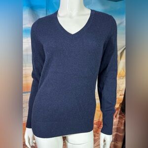 Only Mine 100% Cashmere V-neck Sweater